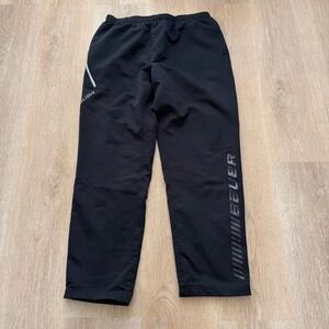 Bauer Team Training Pants Mens XXL Black Athletic Hockey Lined Warm Up Pants
